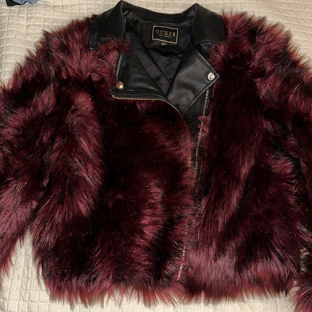 Guess fur coat